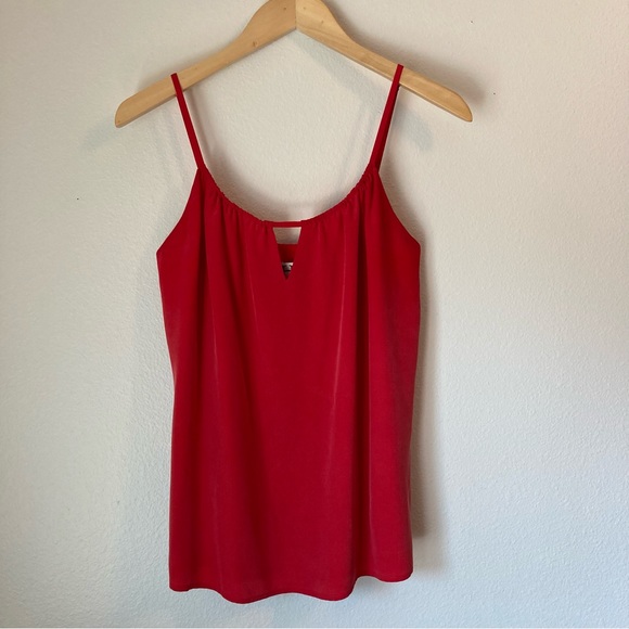 Haute Hippie Silk Keyhole Front Tank Top Camisole